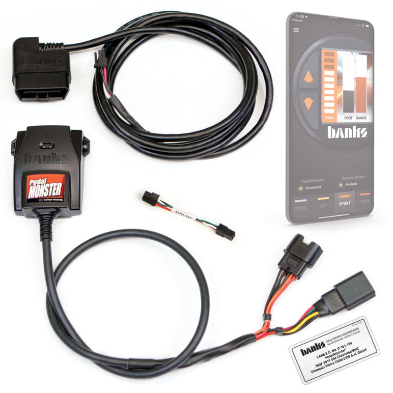 Refuerzo de sensibilidad del acelerador Monster del pedal de potencia de Banks (independiente) - 07.5-19 GM 2500/3500