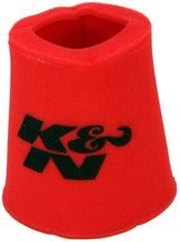 Cargar imagen en el visor de la galería, K&amp;N Airforce PreCleaner Round Tapered Red Air Filter Foam Wrap 6in Base ID x 5in Top ID x 9in H