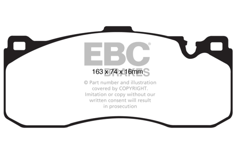 EBC 08-10 BMW 135 3.0 Twin Turbo Pastillas de freno delanteras Yellowstuff