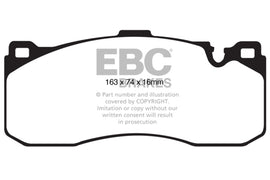 EBC 08-10 BMW 135 3.0 Twin Turbo Pastillas de freno delanteras Yellowstuff