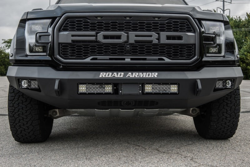 Road Armor 17-20 Ford Raptor Stealth Parachoques delantero sin cabrestante - Tex Blk