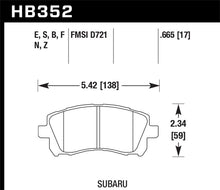 Cargar imagen en el visor de la galería, Hawk 02-03 WRX / 98-01 Impreza / 97-02 Legacy 2.5L / 98-02 Forester 2.5L Blue 9012 Front Race Pads