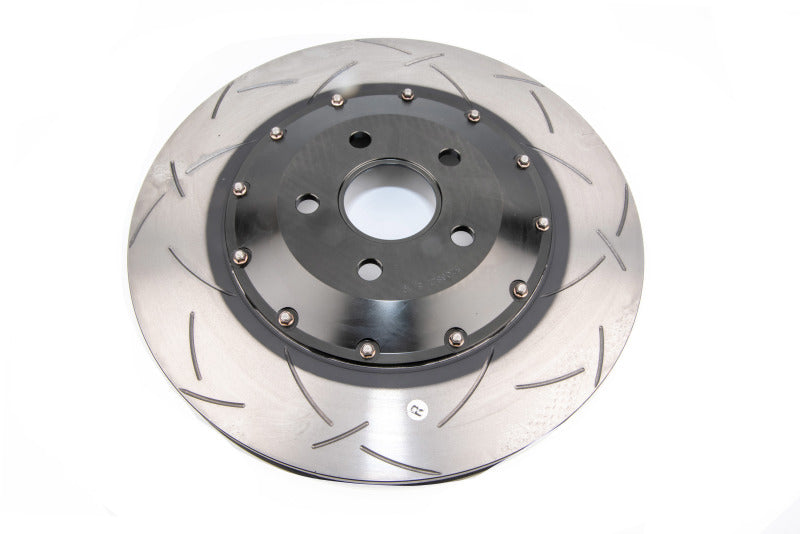 DBA 17+ Honda Civic Type R 5000 Totalmente ensamblado Sombrero de rotor negro de 2 piezas T3 ranurado 350 mm x 32 mm