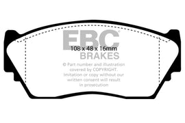 EBC 91-93 Nissan NX 1.6 Pastillas de freno delanteras Greenstuff