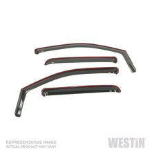 Cargar imagen en el visor de la galería, Westin 2017-2018 Honda Ridgeline Wade In-Channel Wind Deflector 4pc - Smoke