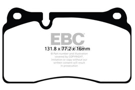Pastillas de freno de cerámica EBC Brakes Redstuff