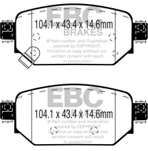 Cargar imagen en el visor de la galería, EBC 2017+ Mazda 3 2.0L Greenstuff Rear Brake Pads