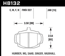 Cargar imagen en el visor de la galería, Hawk 67-80 MGB / 67-74 MGB GT Blue 9012 Race Front Brake Pads