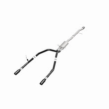 Cargar imagen en el visor de la galería, MagnaFlow SYS Cat-Back 4in Black Dual Split Rear Tips 14-15 Chevy Silverado/GMC Sierra 4.3L-5.3L