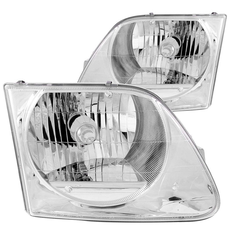 ANZO 1997-2003 Ford F-150 Faros delanteros de cristal cromados