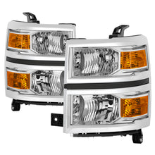 Cargar imagen en el visor de la galería, Spyder Chevrolet Silverado 1500 14-15 (Non-HD) OEM Style Headlights - Chrome HD-JH-CS14-AM-C