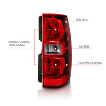 Cargar imagen en el visor de la galería, ANZO 2007-2014 Chevy Tahoe luz trasera roja/lente transparente (reemplazo OE)