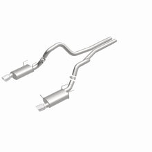 Cargar imagen en el visor de la galería, MagnaFlow 13 Ford Mustang Dual Split Rear Exit Stainless Cat Back Performance Exhaust (Street)