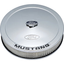 Cargar imagen en el visor de la galería, Ford Racing Air Cleaner Kit - Chrome w/Mustang Emblem