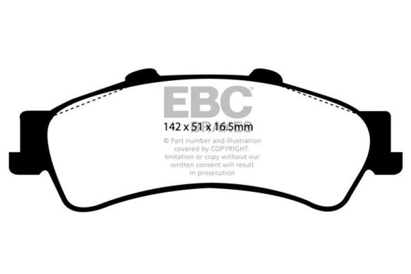 EBC 03-05 Chevrolet Astro Van 2WD Pastillas de freno traseras Greenstuff