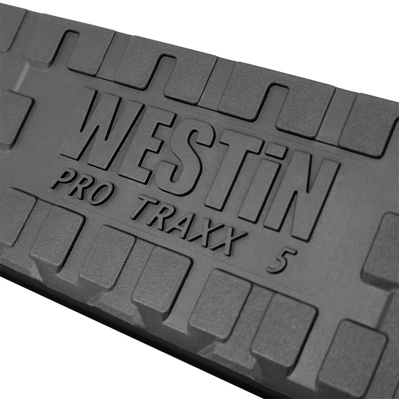 Westin 19-20 Ram 1500 Quad Cab con caja de 6.5 pies PRO TRAXX 5 W2W Barras de paso Nerf ovaladas - Acero inoxidable