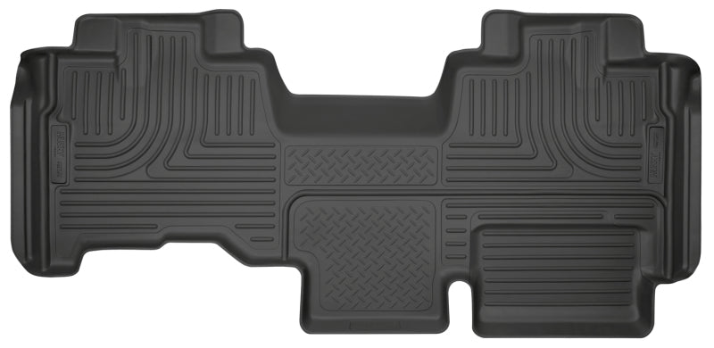 Husky Liners 09-14 Ford F150 Ext Cab WeatherBeater Revestimientos de piso para segundo asiento, color negro