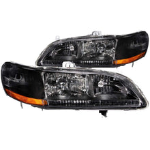 Cargar imagen en el visor de la galería, ANZO 1998-2002 Honda Accord Crystal Faros delanteros negros