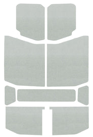 DEI 18-23 Jeep Wrangler JL 4 puertas Boom Mat Headliner - 9 piezas - Blanco