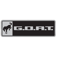 Cargar imagen en el visor de la galería, Insignia Ford Racing Bronco/Bronco Sport GOAT - Negro/Cromo