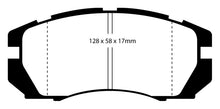 Cargar imagen en el visor de la galería, EBC 95-96 Subaru Impreza 2.2 Pastillas de freno delanteras Yellowstuff