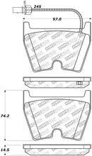 Cargar imagen en el visor de la galería, StopTech 14-18 Audi R8 w/ Iron Brakes Street Select Front Brake Pads