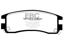 Cargar imagen en el visor de la galería, EBC 94-95 Buick Regal 3.1 Redstuff Rear Brake Pads