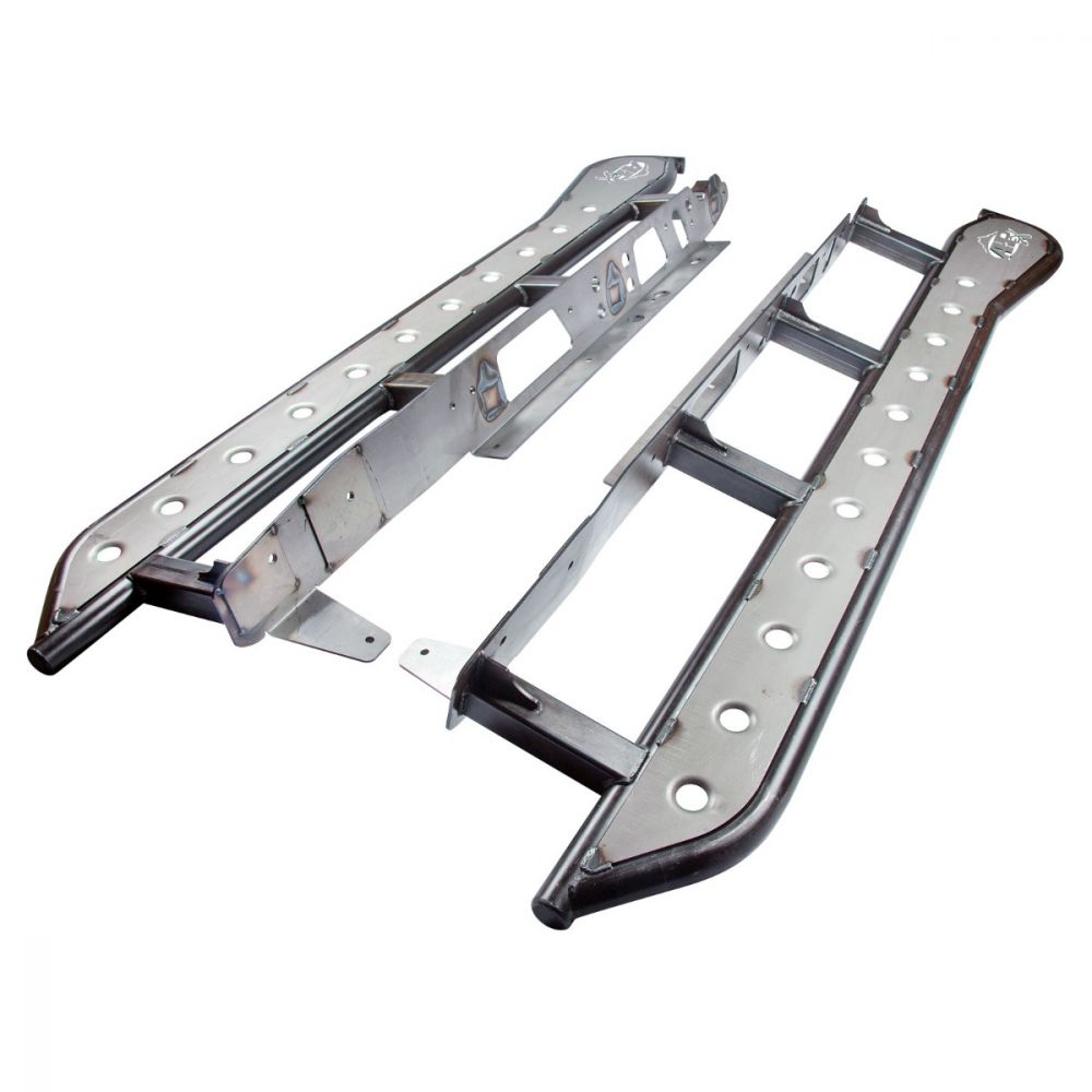 Tacoma APEX Rock Sliders Bare with Fill Plates 05-Present Toyota Tacoma Access Cab Long Bed/Double Cab Short Bed All Pro Off Road