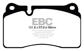 Pastillas de freno de cerámica EBC Brakes Redstuff
