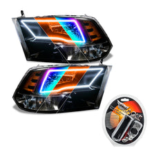 Cargar imagen en el visor de la galería, Oracle Lighting 09-18 RAM 1500 Sport Halo Headlights - Blk Housing w/RF Controller SEE WARRANTY