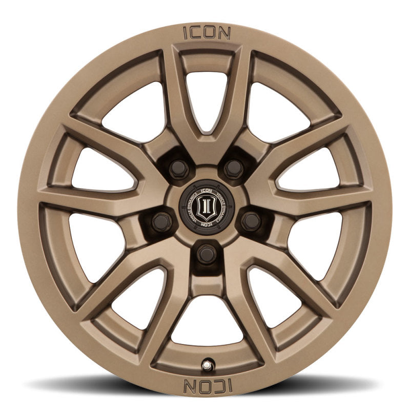 ICON Vector 5 17x8.5 5x150 25mm Offset 5.75in BS 110.1mm Rueda de bronce de diámetro