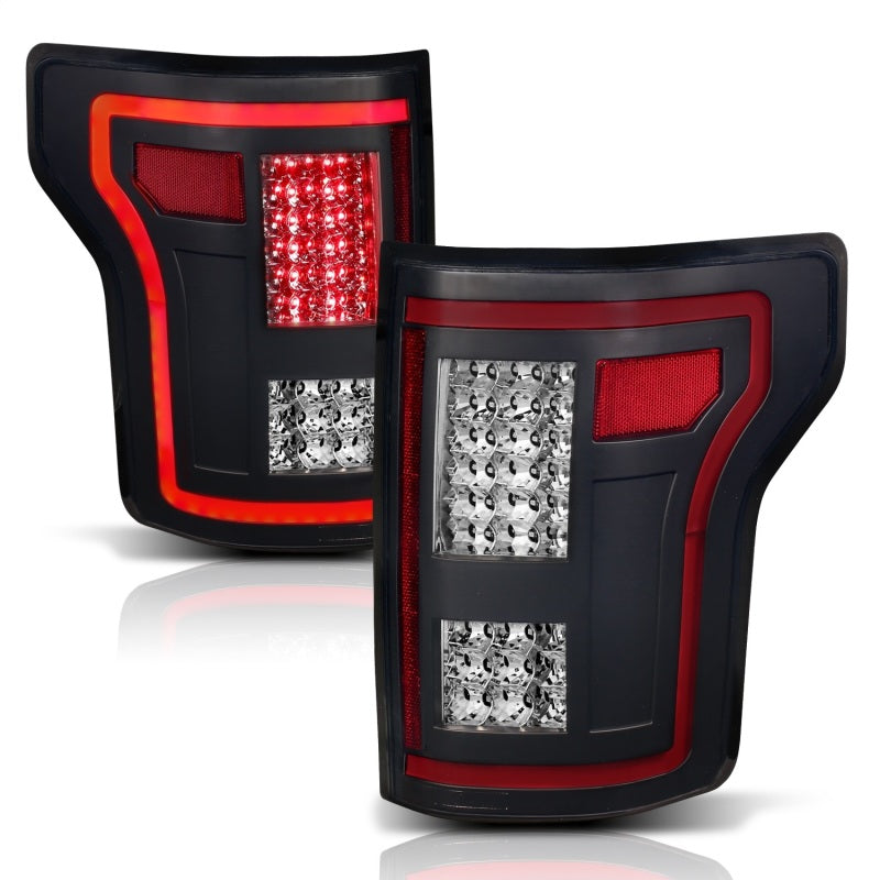 Luces traseras LED ANZO 15-17 Ford F-150 negras con secuencial