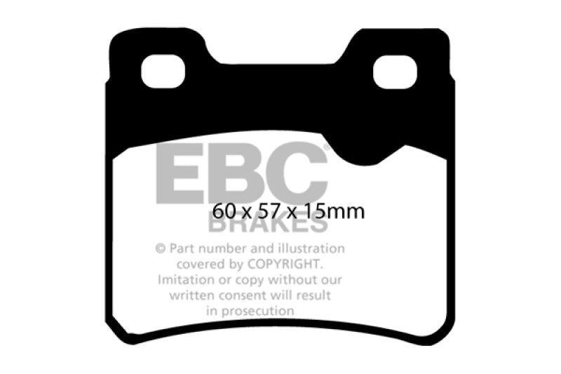 Pastillas de freno traseras EBC 94-96 Saab 900 2.0 Turbo Redstuff