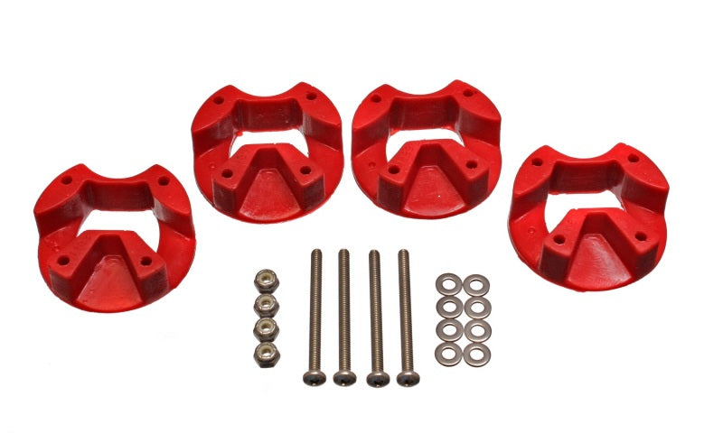 Suspensión de energía 03-05 Dodge SRT4 Insertos de montaje de motor rojo