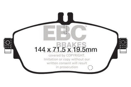 Pastillas de freno delanteras EBC 13+ Mercedes-Benz CLA250 2.0 Turbo Greenstuff