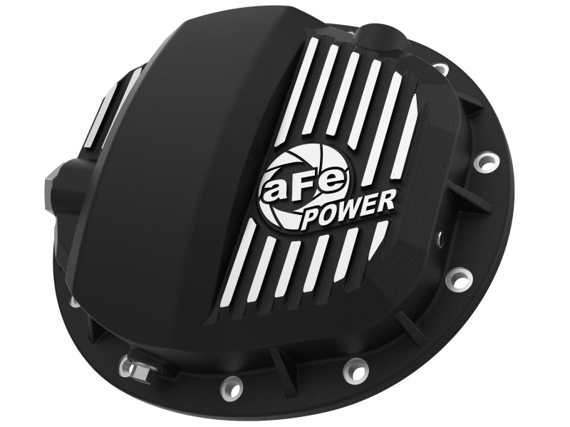 aFe Pro Series GMCH 9.5 Cubierta de diferencial trasero negra con aletas mecanizadas 19-20 GM Silverado/Sierra 1500