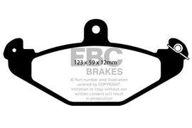 EBC 08+ Lotus 2-Eleven 1.8 Pastillas de freno traseras Greenstuff sobrealimentadas