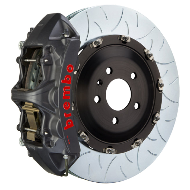 Brembo 04-10 Serie 5 (Excl. xDrive/M5) Fr GTS BBK 6Pist Cast 405x34 2pc Ranura de rotor Tipo 3-Negro HA