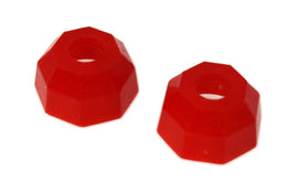 Protectores de extremo de barra de acoplamiento estilo octágono negro universales Energy Suspension (paquete de 2)