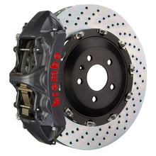 Cargar imagen en el visor de la galería, Brembo 05-11 A6 3.0T/4.2L Delantero GTS BBK 6 Pistón Fundido 380x34 2pc Rotor Perforado-Negro HA