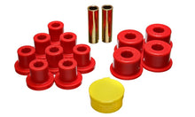 Cargar imagen en el visor de la galería, Energy Suspension 6/74-80 MG MGB Red Rear Leaf Spring Bushing Set