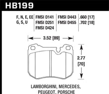 Cargar imagen en el visor de la galería, Pastillas de freno de carrera Hawk 80-92 Porsche 924 Turbo DTC-60