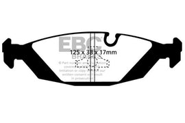 EBC 87-88 BMW M5 3.5 (E28) Pastillas de Freno Traseras Redstuff