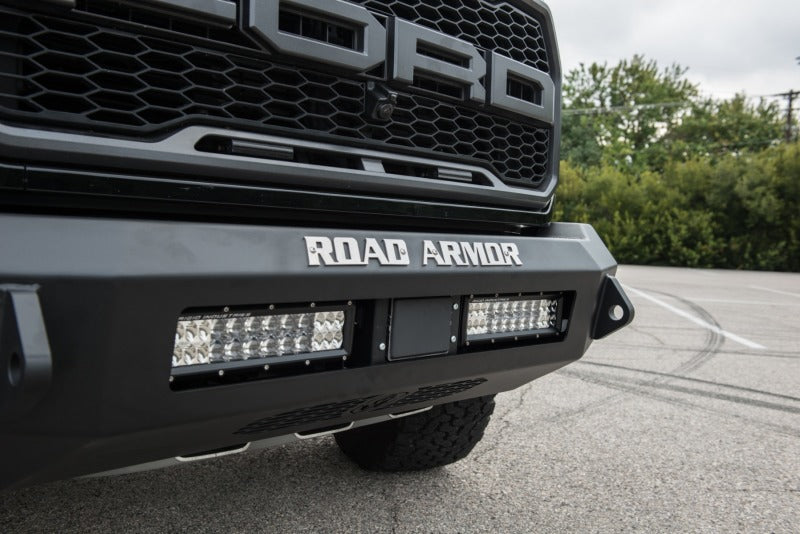 Road Armor 17-20 Ford Raptor Stealth Parachoques delantero sin cabrestante - Tex Blk