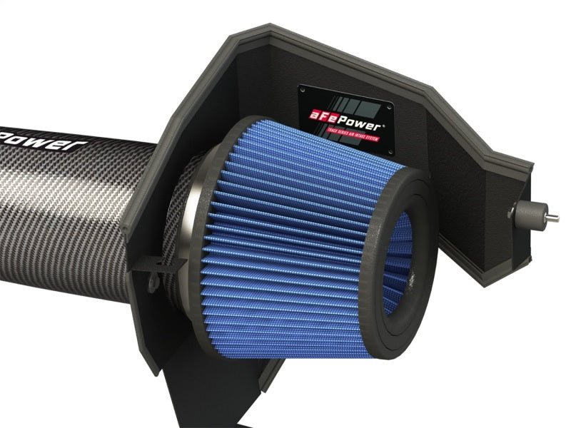 Admisiones aFe MagnumFORCE Stage-2 P5R Fibra de carbono AIS 11-17 Dodge Challenger/Charger V8-5.7L Hemi