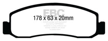 Cargar imagen en el visor de la galería, EBC 08-10 Ford F250 (inc Super Duty) 5.4 (2WD) Ultimax2 Front Brake Pads