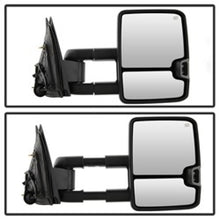 Cargar imagen en el visor de la galería, xTune Chevy Silverado 14-16 Heated Amber LED Signal Telescoping Mirrors MIR-CSIL14S-G2-PWH-AM-SET