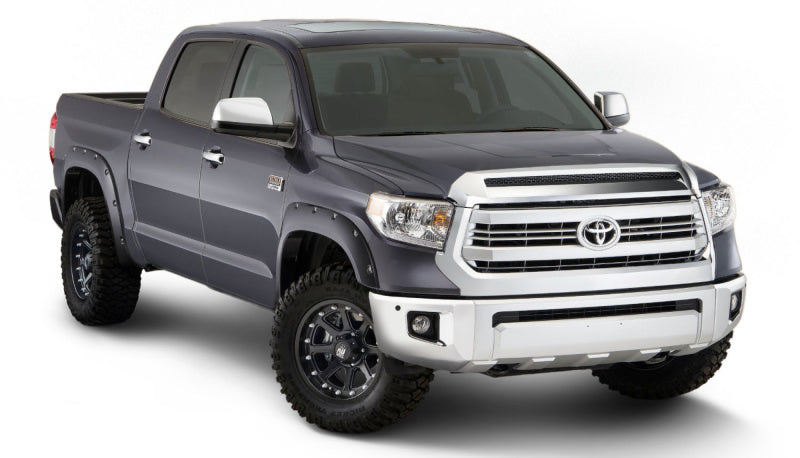 Bushwacker 16-18 Toyota Tundra Fleetside OE Style Bengalas - 4 piezas - Gris magnético