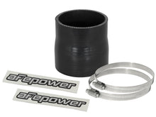 Cargar imagen en el visor de la galería, aFe Magnum FORCE CAI Univ. Kit de acoplamiento de silicona (ID de 3 pulg. a ID de 2,75 pulg.) Reductor recto - Negro