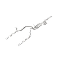 Cargar imagen en el visor de la galería, MagnaFlow Stainless Cat-Back Exhaust 2015 Chevy Silverado 2500HD 6.0L Dual Split Rear Exit 4in